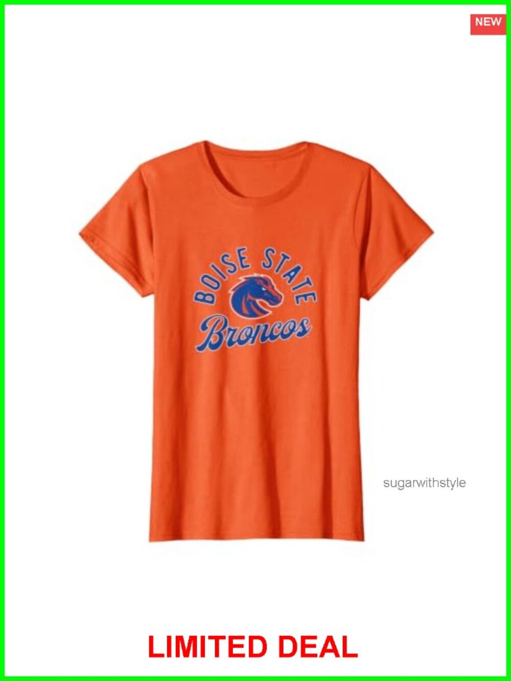 Boise State Broncos Classic Script T-Shirt Short Sleeve Tee
